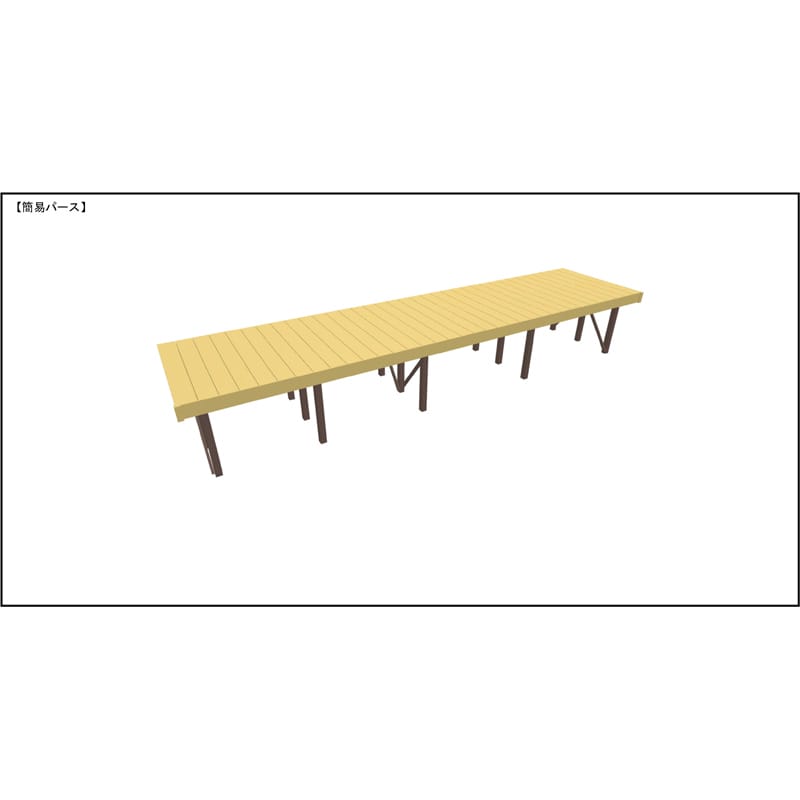 LIXIL リクシル 人工木ウッドデッキ 樹ら楽 プレーンタイプ 3.5間（6350mm） × 5尺（1528mm） 幕板Bセット 束柱Aタイプ（固定） ロング束柱（1000mm） 
