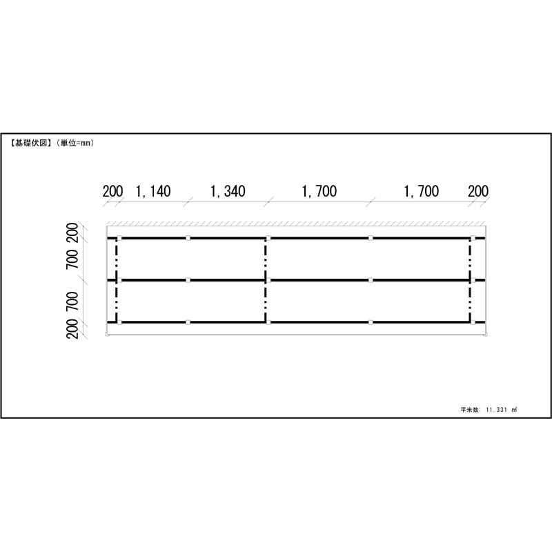 LIXIL リクシル 人工木ウッドデッキ 樹ら楽 プレーンタイプ 3.5間（6350mm） × 6尺（1828mm） 幕板Bセット 束柱Aタイプ（固定） ロング束柱（1000mm） 