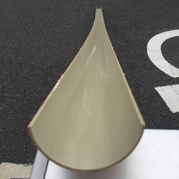 タカショー 合成竹垣材料 エコ竹半割（イエロー） L3660mm 80径 ASH