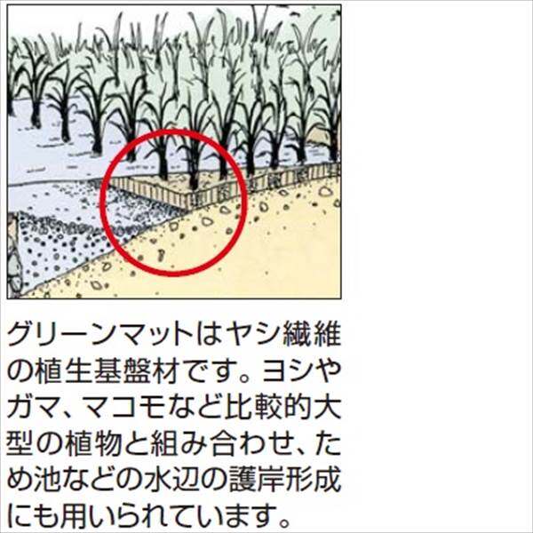 タカショー ウォーターガーデン 池用植栽グリーンマット 大（天然ヤシ） BTS-105 『ガーデニングDIY部材』 