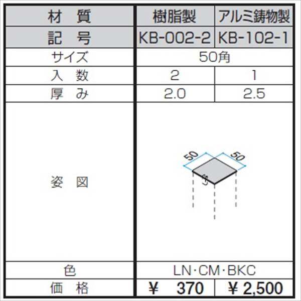 三協アルミ α-Pro アルファプロ ホロー材キャップ 樹脂製（2個入り） 50角 KB-002-2 『外構DIY部品』 木調色