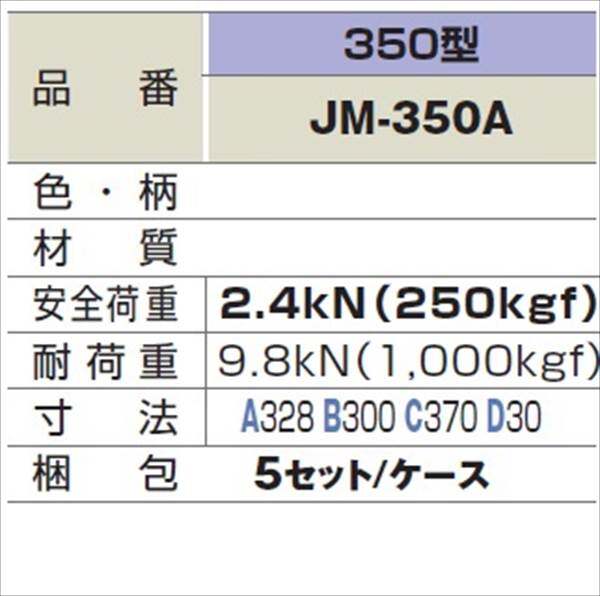 城東テクノ 枠付マンホールカバー 角枠セットAタイプ 350型 JM-350A 5セット入 『外構DIY部品』 ブラック(JC)