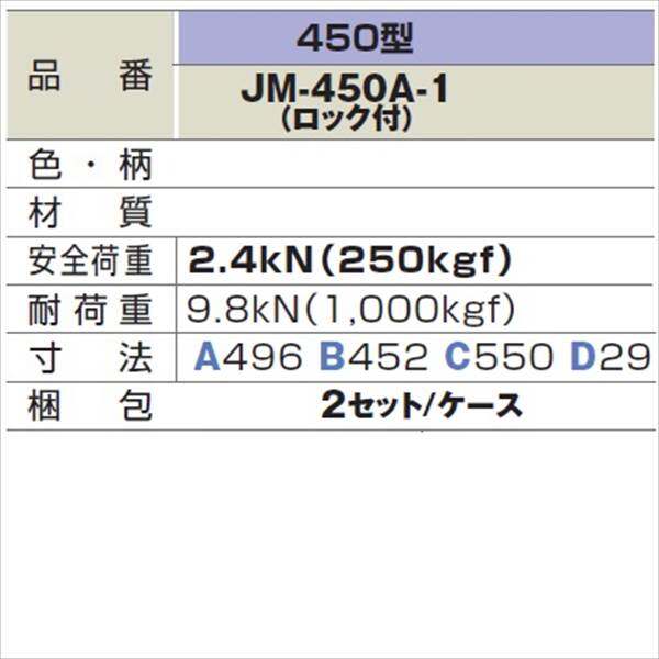 新色追加して再販 城東テクノ 枠付マンホールカバー 角枠セットAタイプ 450型 ロック付 JM-450A-1 2セット入 外構DIY部品 ブラック  JC