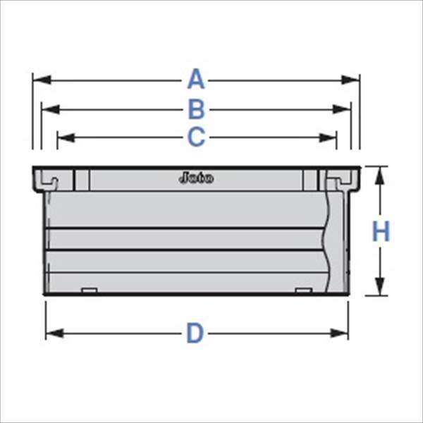 城東テクノ 丸マス用アジャスター 250型／高さ165mm A250×150 5コ入 『外構DIY部品』 グレー