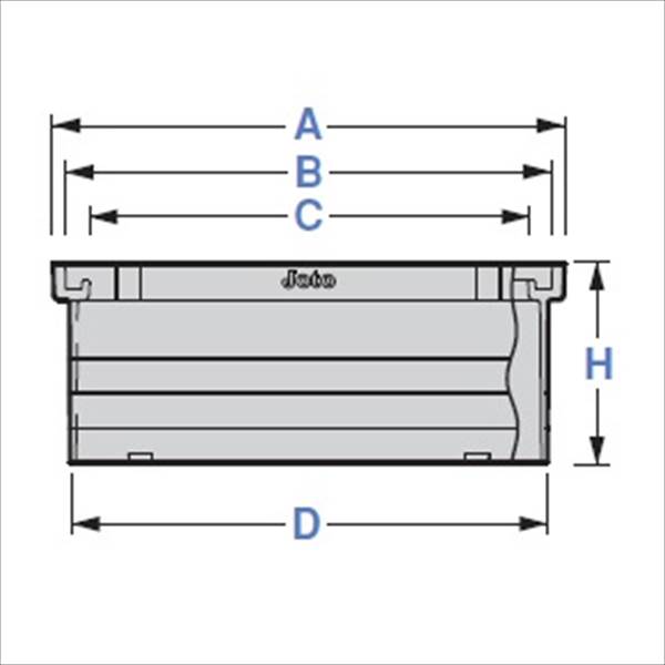 城東テクノ 丸マス用アジャスター 300型／高さ220mm A300×200 4コ入 『外構DIY部品』 グレー