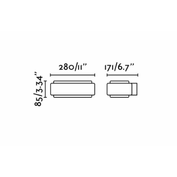 ゴーリキアイランド　STICKERステッカー LED ダークグレー ウォールランプ　FA75540 ダークグレー