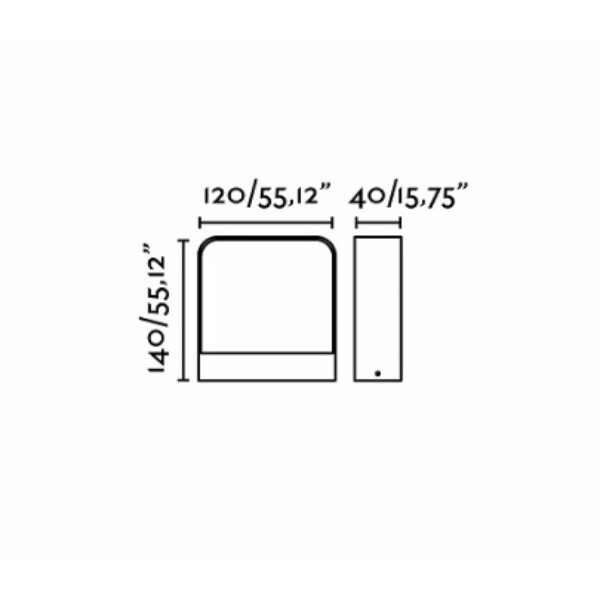 ゴーリキアイランド　AXELアクセル LED ダークグレー ウォールランプ　FA71273 ダークグレー