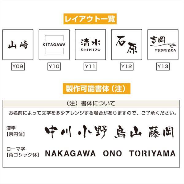 YKKAP 機能門柱用表札 ステンレス表札 KYM3-D 『機能門柱 YKK用』 『表札 サイン 戸建』 