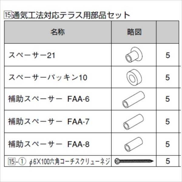 リクシル　グリップライン　歩行補助手すり　通気工法対応用部品セット（通気層5ｍｍ用）　『LIXIL TOEX』 