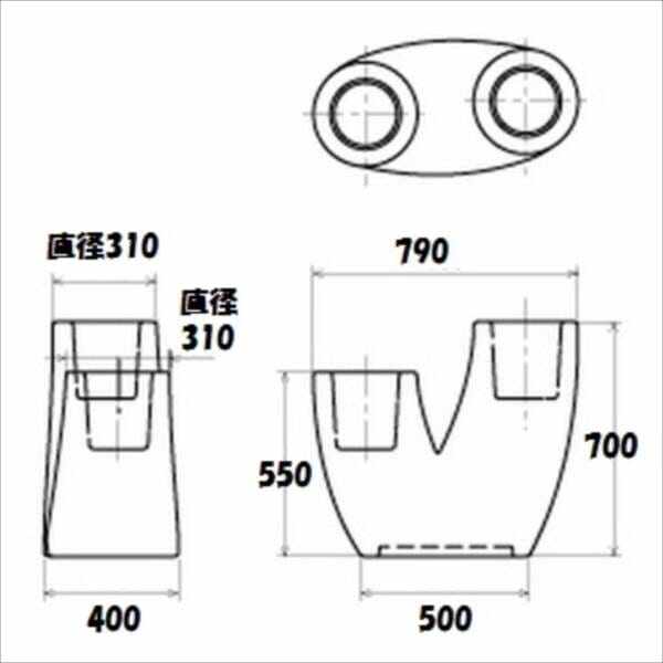 [個人宅配送不可] スイコー 回転成形プランター アリエッタ Fiorente（フィオレンテ）＋LED 6号鉢×2タイプ ナチュラル＋LED