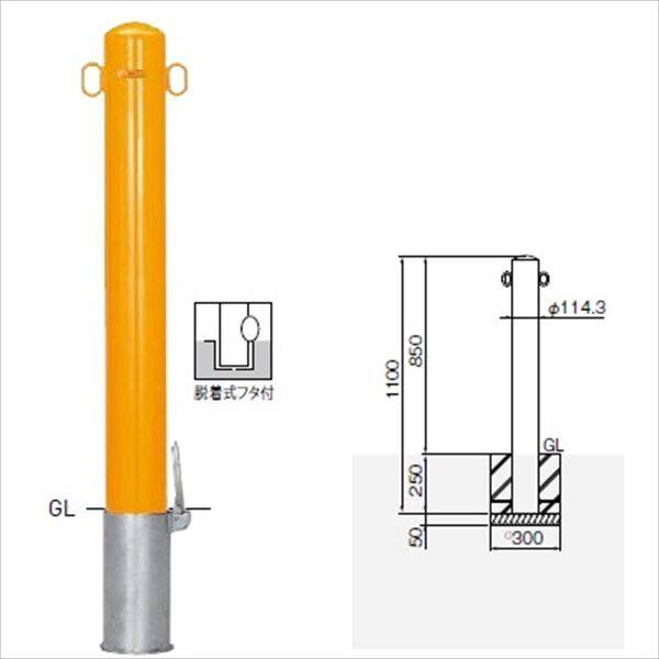 個人宅配送不可 帝金 55-P バリカーピラー型 スタンダード スチールタイプ 直径114.3mm 脱着式フタ（納期問合せ） 