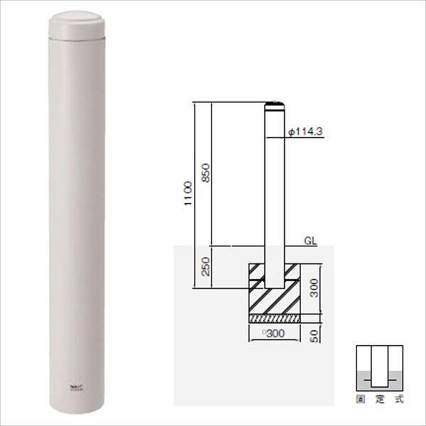 帝金 TPF-18PK バリカーピラー型 ボラード アルミキャスト＋スチールタイプ 直径101.6mm 脱着式カギ付 ダークブラウン - 2