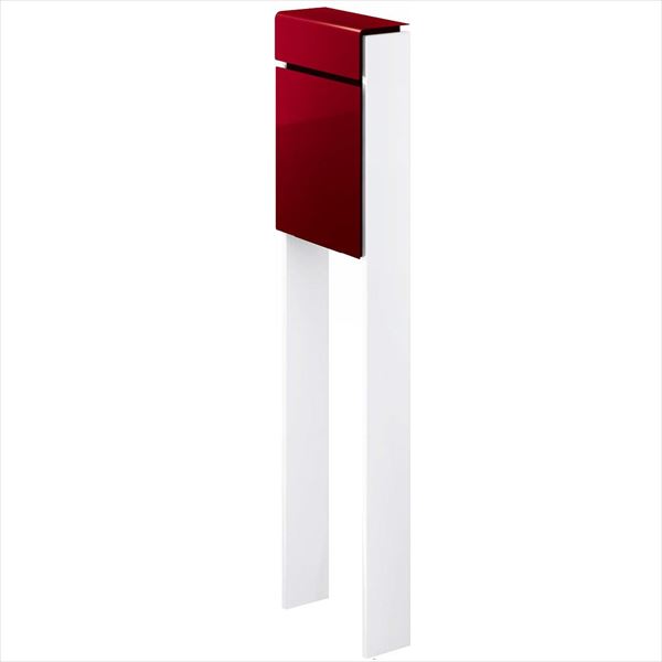 YKK フィッテ （上入れ前だし） DPB-1 『ポスト＋柱セット』 ポスト：シックレッド／柱：ハイホワイト