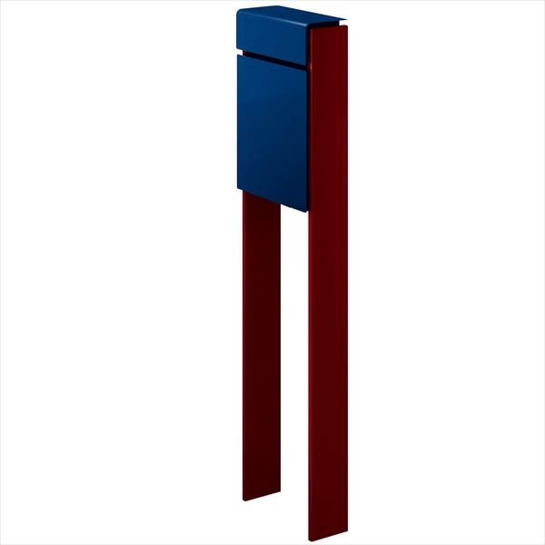 YKK フィッテ （上入れ前だし） DPB-1 『ポスト＋柱セット』 ポスト：プレシャスブルー／柱：シックレッド