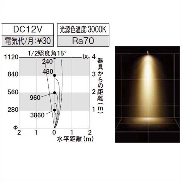 リクシル 12V 美彩 スポットライト SP-G2型 15° LED 照度角15°8 VLL10 SC 『ローボルトライト』 『エクステリア照明 ライト』 シャイングレー