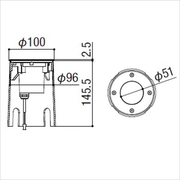 リクシル 12V 美彩 グランドライト GND-G2型 45° LED 照度角45°8 VLK15 ZZ 『ローボルトライト』 『エクステリア照明 ライト』 