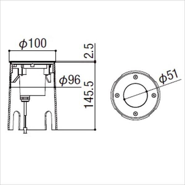 リクシル 12V 美彩 グランドライト GND-G2型 45° LED 照度角45°