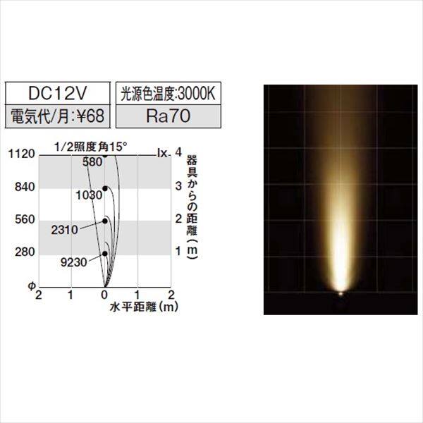 リクシル 12V 美彩 グランドライト GND-G3型 15° LED 照度角15°8 VLG16 ZZ 『ローボルトライト』 『エクステリア照明 ライト』 - 1