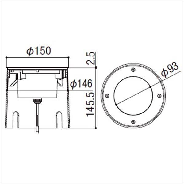 リクシル 12V 美彩 グランドライト GND-G3型 45° LED 照度角45°8 VLK17 ZZ 『ローボルトライト』 『エクステリア照明 ライト』 