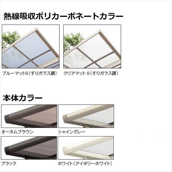 リクシル サイクルポート フーゴA パーク 22-18型 パネル高さ H：1600 熱線吸収ポリカ板  『サビに強いアルミ製 家庭用 自転車置き場 屋根』 