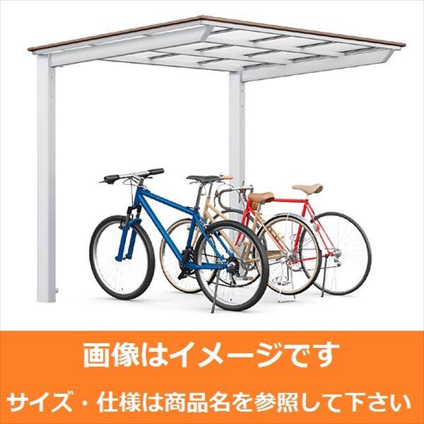 送料無料・名入れ彫刻 サイクルポート リクシル フーゴF ミニ 基本 18-22型 標準柱（H19） 熱線遮断FRP板 DRタイプ  『サビに強いアルミ製 家庭用 自転車置 通販