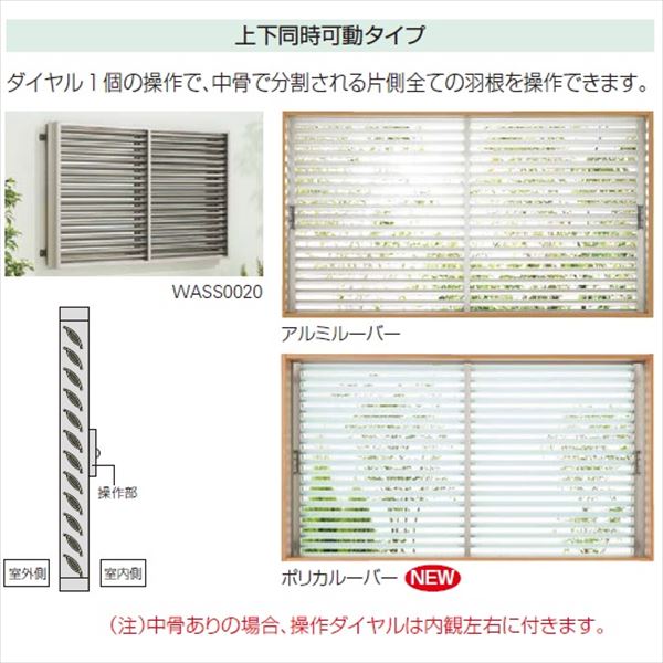 YKKAP　多機能ポリカルーバー　引違い窓用本体　標準　幅1740mm×高さ1000mm　1MG-16509　上下同時可動  『取付金具は別売』 
