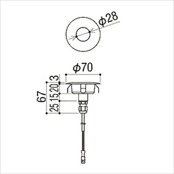 リクシル 12V 美彩 ポイントライト(埋込ベース付) DLU-1型 LED 8 VLH51 LL 『ローボルトライト』 『エクステリア照明 ライト』 青色