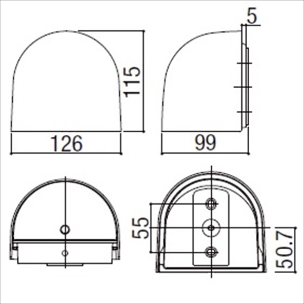 リクシル LPK-22型 8 VLE52 SC シャイングレー 『エクステリア照明 LED100V ライト』 
