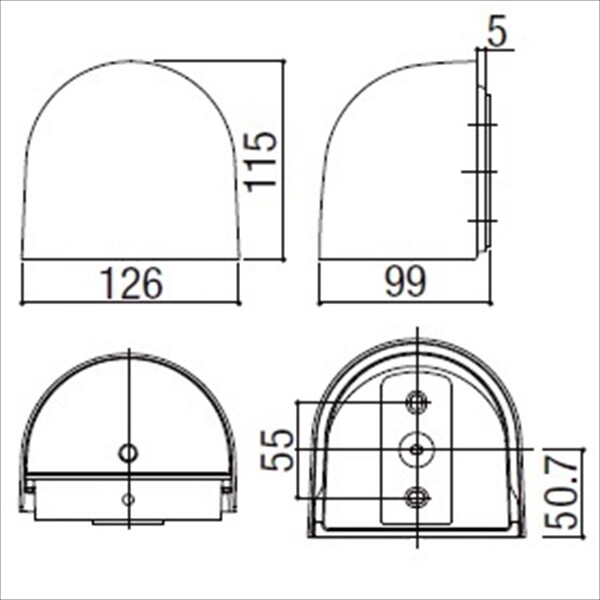 リクシル LPK-22型 8 VLE52 AB オータムブラウン 『エクステリア照明 LED100V ライト』 