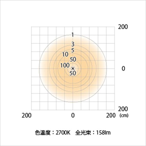 タカショー ポールライト（ローボルト） エクスレッズ ポールライト16型 ルーバー HBC-D34L #71524400 『エクステリア照明 ライト』 スレートシルバー