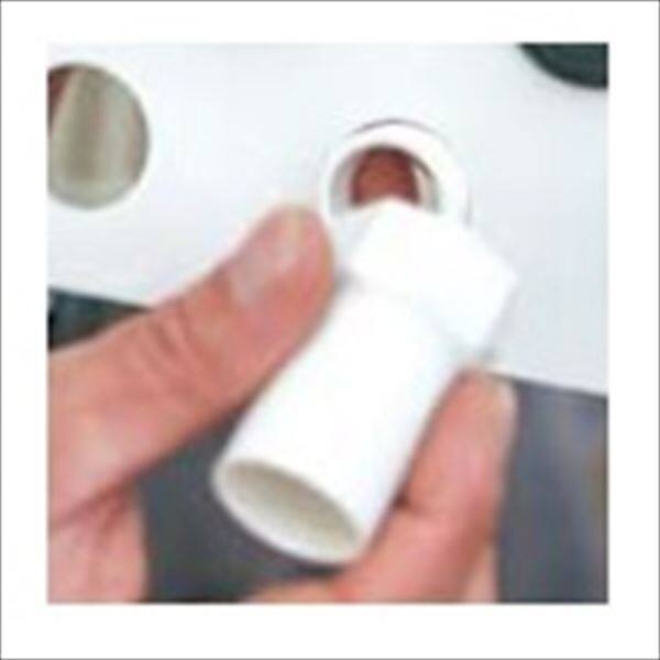 タカショー 径16保護管用コネクター （ジャンクション-VE管） （ローボルト用）HEC-008W #49413200 『エクステリア照明 ライト』 