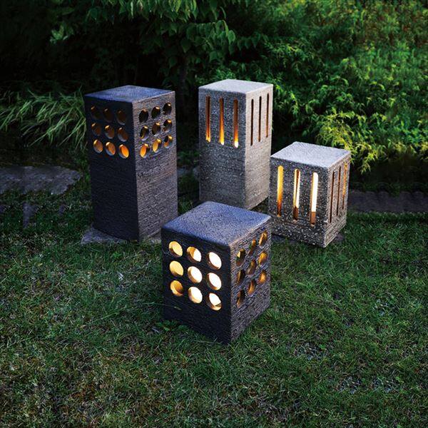 オンリーワン 新 信楽のあかり スクエア 3型 MZ1-LED85 『エクステリア照明 信楽焼ライト』 