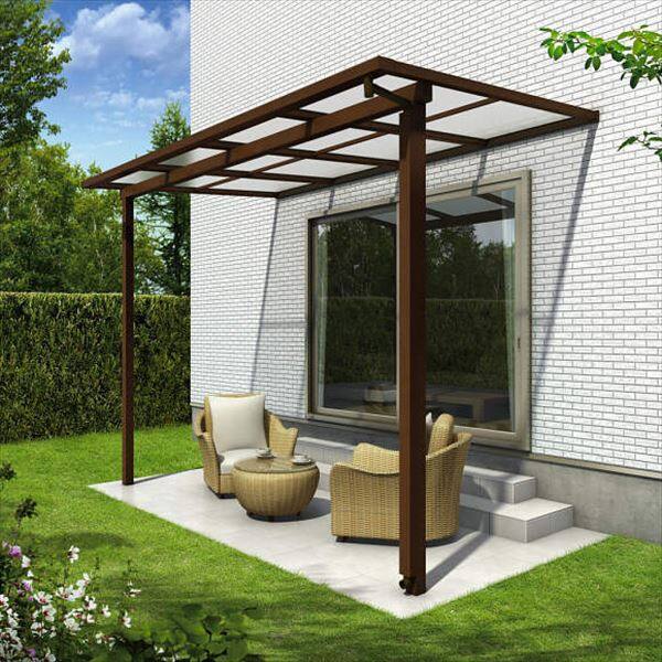 YKK サザンテラス フレームタイプ 関東間 1500N／ｍ2 4間×6尺 （2連結） 熱線遮断ポリカ屋根 後付け 