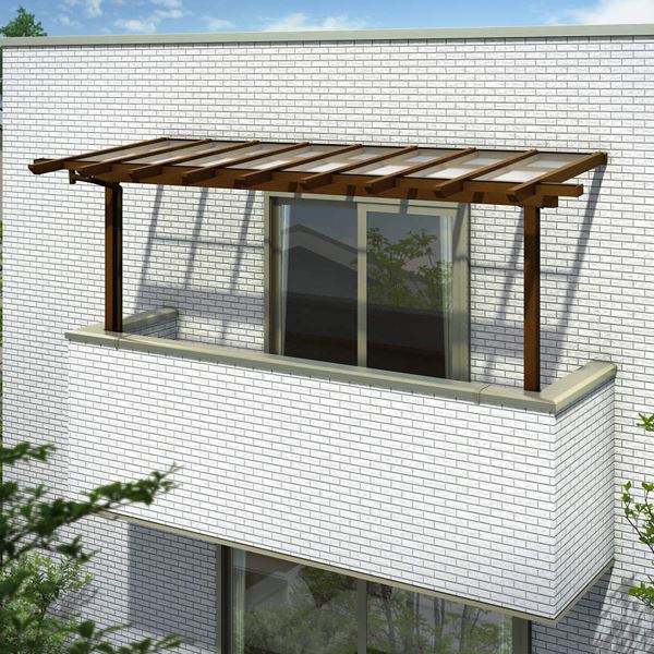 YKK サザンテラス パーゴラタイプ 2階用 関東間 1500N／ｍ2 1間×6尺 ポリカ屋根 後付け 