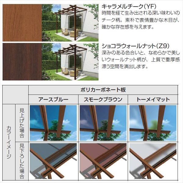 YKK サザンテラス フレームタイプ 2階用 関東間 1500N／ｍ2 1.5間×6尺 ポリカ屋根 後付け 