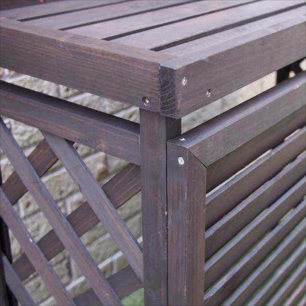 Sスタイル　逆ルーバーACカバー　YB-04-N001DB ダークブロンズ