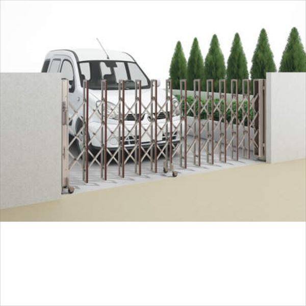 【法人様限定商品 】四国化成　ニューハピネスHG　木調タイプ　キャスタータイプ　片開き　310S　H12　『カーゲート　伸縮門扉』 木調タイプ