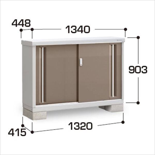『配送は関東・東海限定』イナバ物置　MJX／シンプリー　MJX-134A EB　全面棚タイプ　 EB(エボニーブラウン)