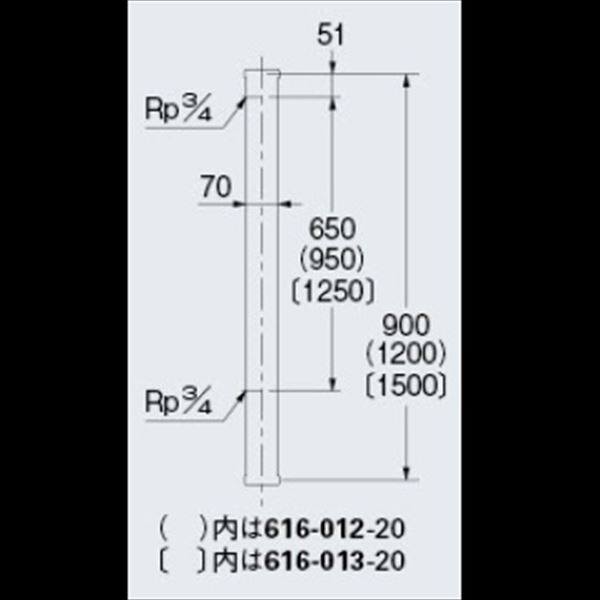 正規品／カクダイ 616-013-13 水栓柱（ミカゲ）/70角 kakudai 日用品 カクダイ 水栓柱（一般材） 水栓柱（ミカゲ） （70角） 616-013-20 『水