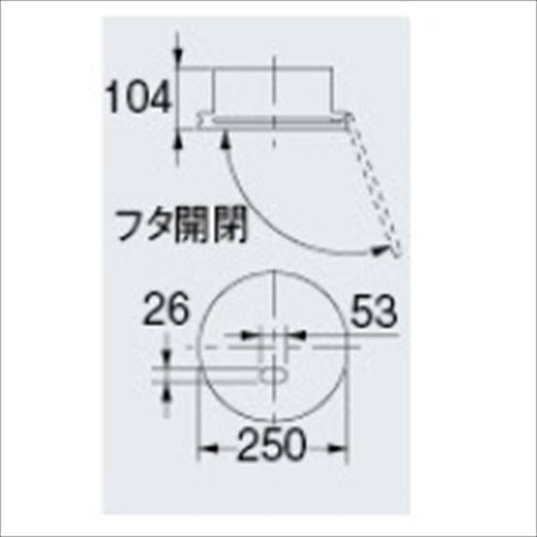 カクダイ 散水栓ボックス 真実の散水栓ボックス（カベ用） 626-263 