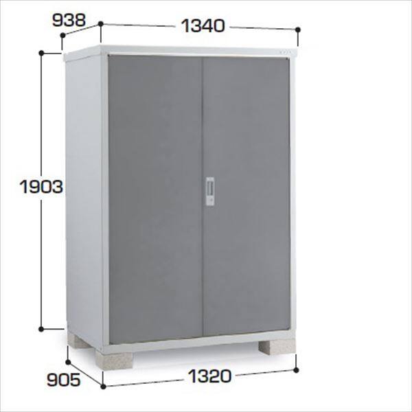 『配送は関東・東海限定』イナバ物置　BJX／アイビーストッカー　BJX-139E CG　全面棚タイプ　 CG(チャコールグレー)