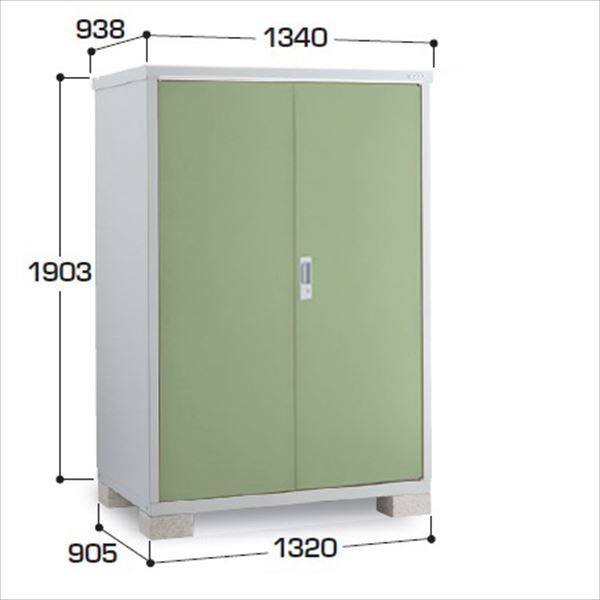 『配送は関東・東海限定』イナバ物置　BJX／アイビーストッカー　BJX-139E JG　全面棚タイプ　 JG(ジェードグリーン)