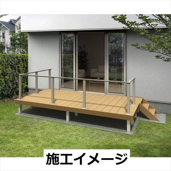 YKKAP ルシアスデッキフェンスB01型 本体 笠木 1スパン用 ウッドデッキ フェンス パネル 人工木 樹脂 diy アルミカラー