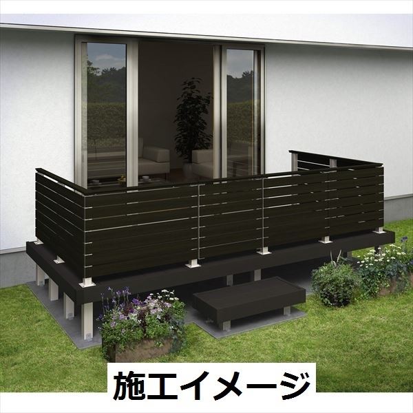 YKKAP ルシアスデッキ門扉A01型 本体 R（錠金具付き） 08用 T100 ウッドデッキ 門扉 人工木 樹脂 diy 
