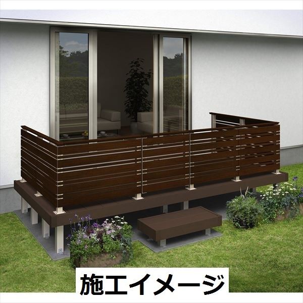 YKKAP ルシアスデッキ門扉A02型 本体 L（錠金具付き） 08用 T80 ウッドデッキ 門扉 人工木 樹脂 diy 
