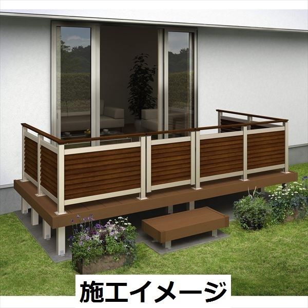 YKKAP ルシアスデッキ門扉B05型 本体 L 08用 T100 ウッドデッキ 門扉 人工木 樹脂 diy 複合カラー