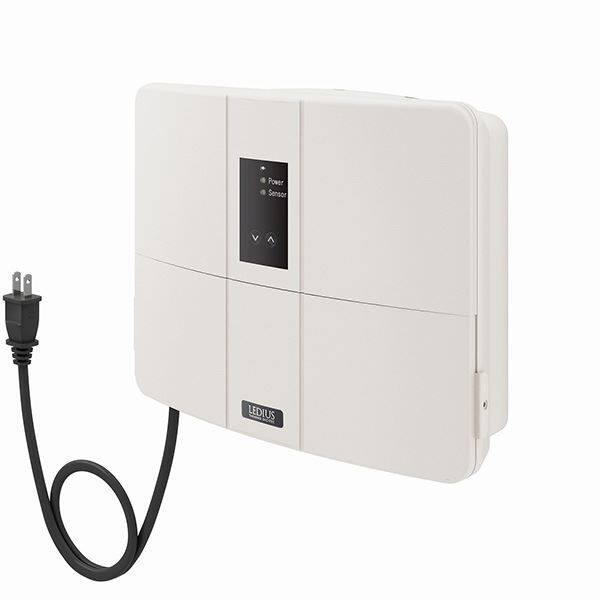 タカショー LEDIUS ローボルトトランス 150W 自動点灯・消灯＋常時点灯回路付 HEA-017I ＃75466300 『ローボルトトランス』 アイボリー