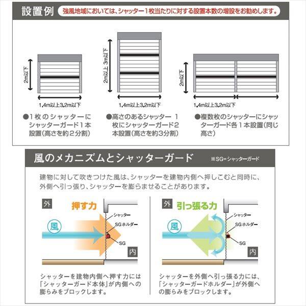 【配送エリア限定】　南国殖産　小型シャッターガード　1.4～2.0ｍ向け　SG-140　『風災害・盗難から財産を守る』 