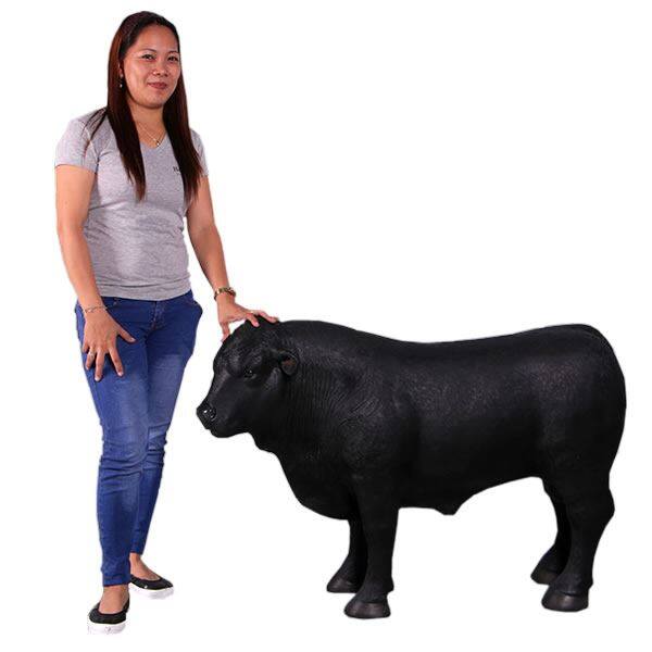 FRP 小型アンガス牛・左向き / Definitive Angus Looking Left fr160069BL 『動物園オブジェ アニマルオブジェ 店舗・ホテル向け』 