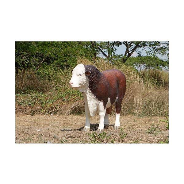 FRP ヘルフォードの雄牛 / Hereford Bull fr160034 『動物園オブジェ アニマルオブジェ 店舗・ホテル向け』 